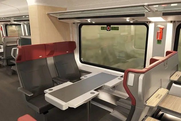Die künftige 1. Klasse der Railjet-I-Garnituren nach dem Upgrade der ÖBB.