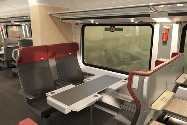 Die künftige 1. Klasse der Railjet-I-Garnituren nach dem Upgrade der ÖBB.