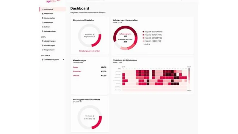 Zentrale Steuerung über das freenow Dashboard