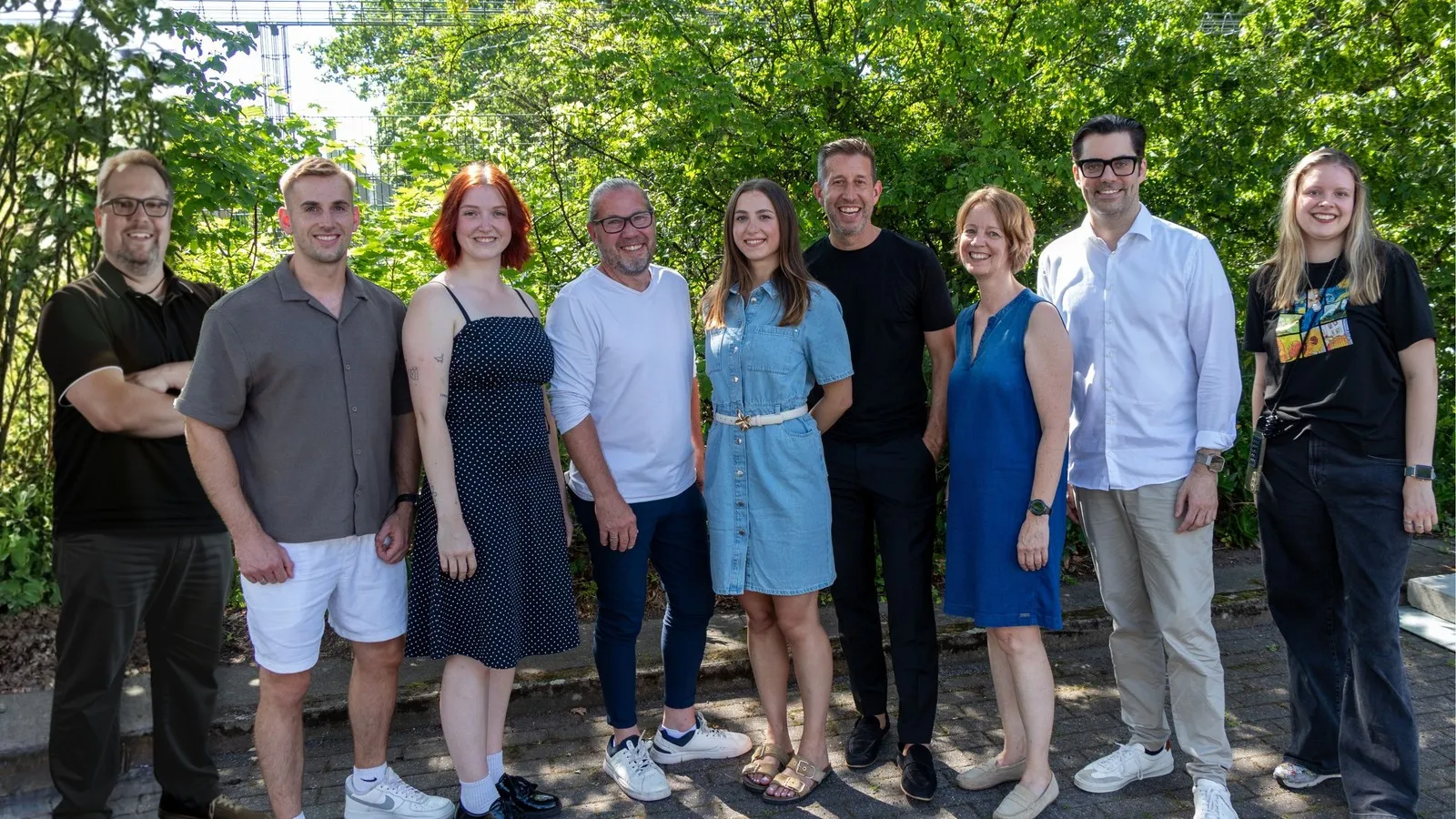 Von links nach rechts: Jörg Fischer, Martin Schäflein, Leonie Bosch, Kai Burkhardt, Ina Zukina, Jürgen Dölling, Antje Todt, Marco Weiß, Dana Schoenwald.