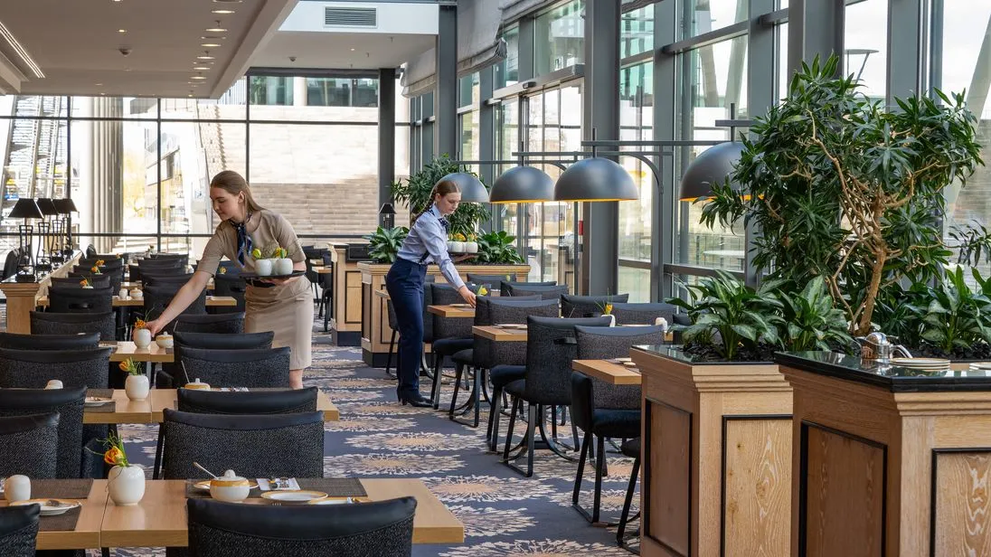 Das Restaurant des Maritim Hotels in Dresden.