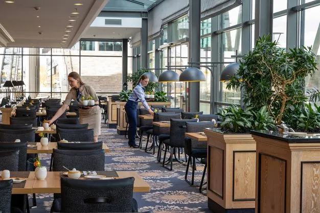 Das Restaurant des Maritim Hotels in Dresden.