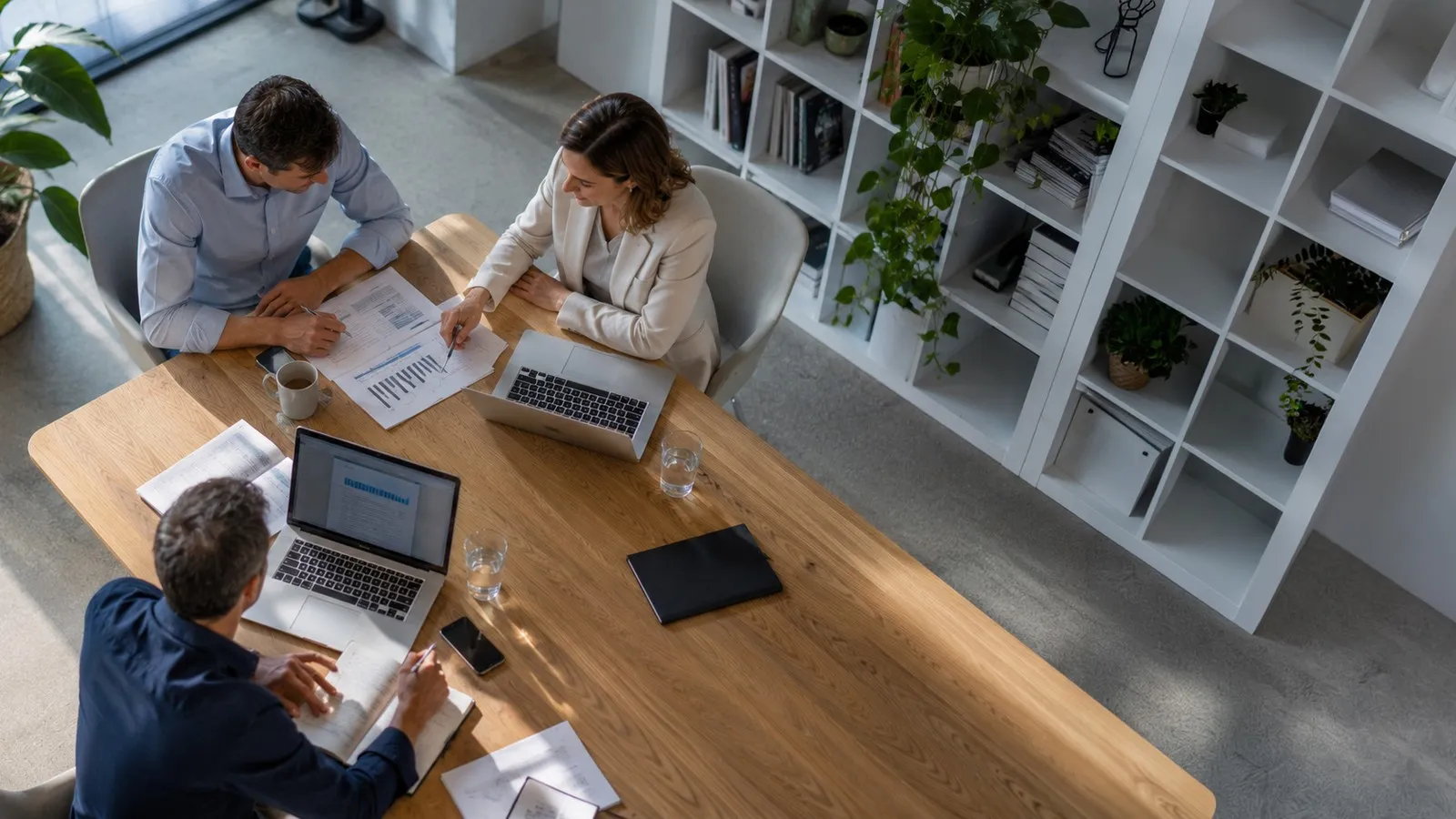 Bürokolleginnen im Personalgespräch